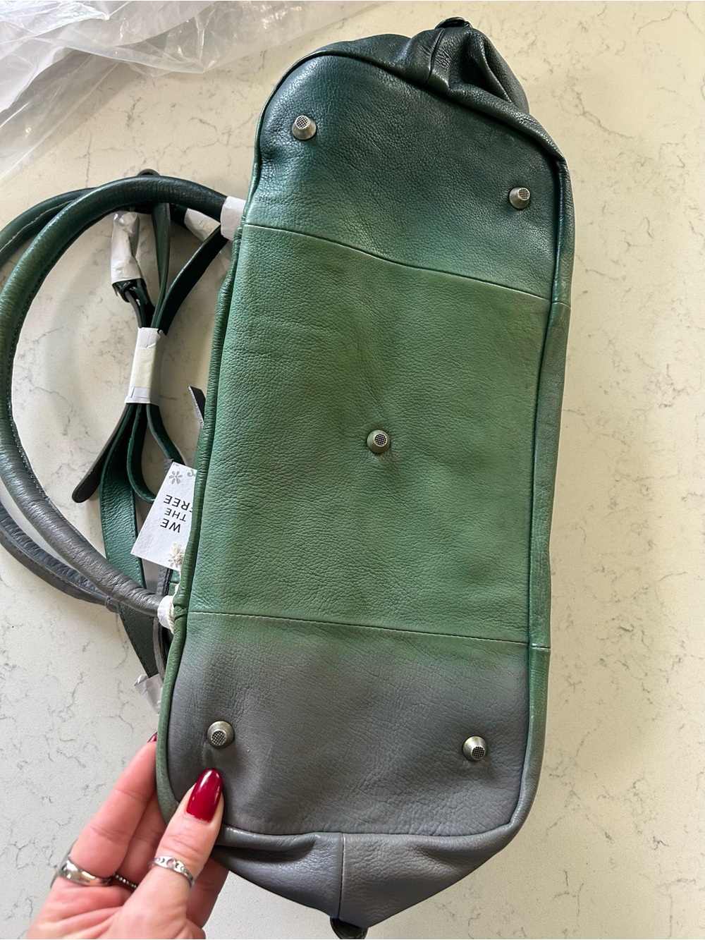 ❌SOLD❌ NWT We The Free Ombre Emerson Tote w/ Micro Emerson, Charms, Scarves - Picture 9 of 16